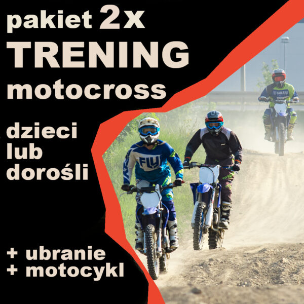 2x trening motocross + motocykl