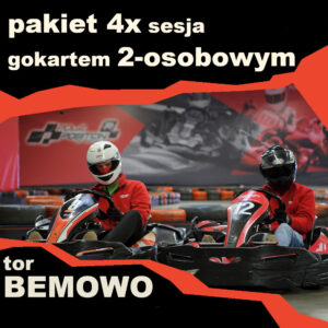 4x sesja gokartem 2-osobowym BEMOWO