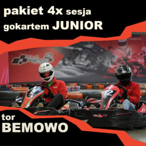 4x sesja gokartem Junior BEMOWO